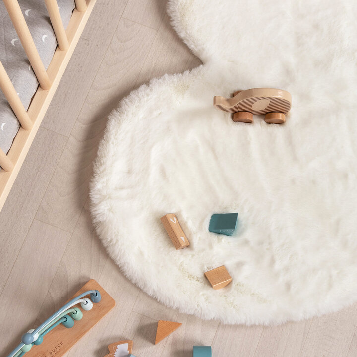 Kinderteppich - Huggy Herz Weiß