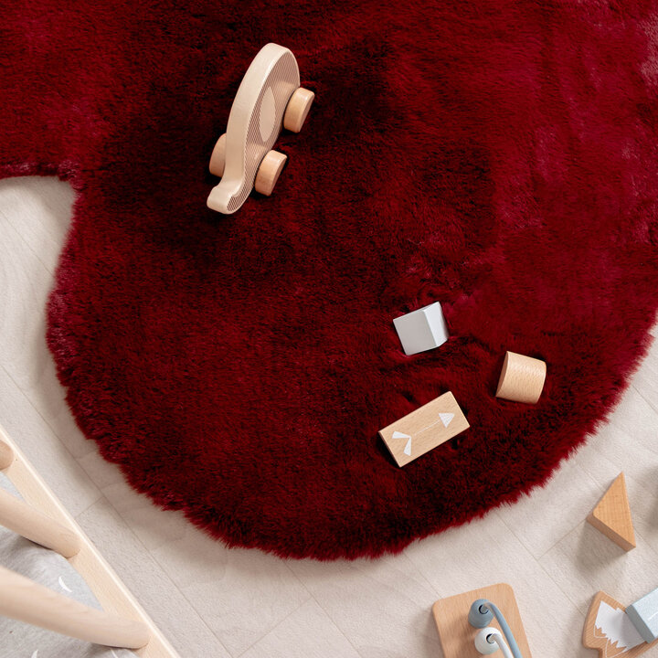 Kinderteppich - Huggy Herz Rot