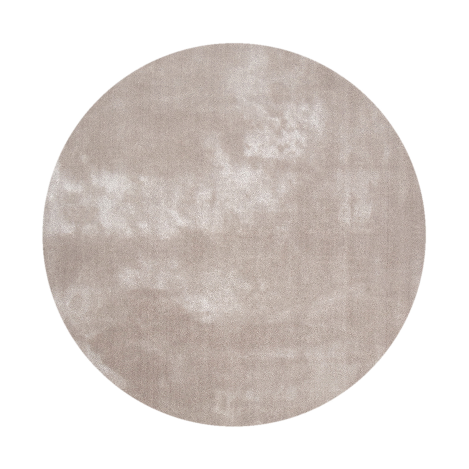 Waschbarer Viskose Teppich Rund - Vive Grau - sfeer