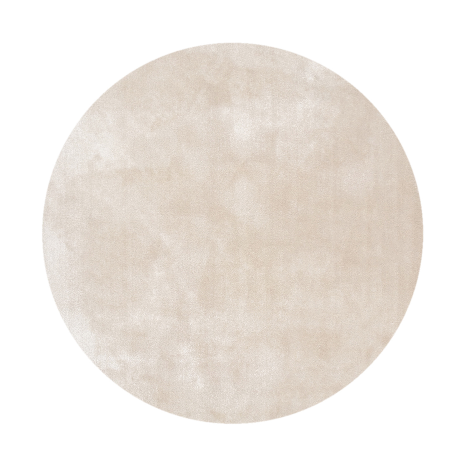 Waschbarer Viskose Teppich Rund - Vive Creme - sfeer