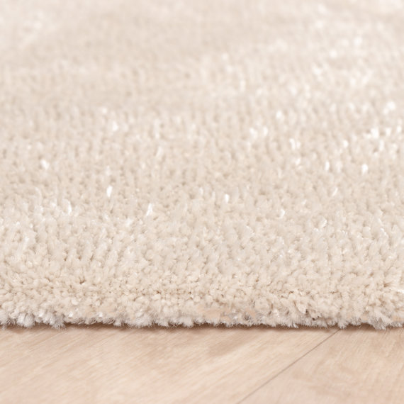 FRAAI | Home & Living Waschbarer Viskose Teppich Rund - Vive Creme
