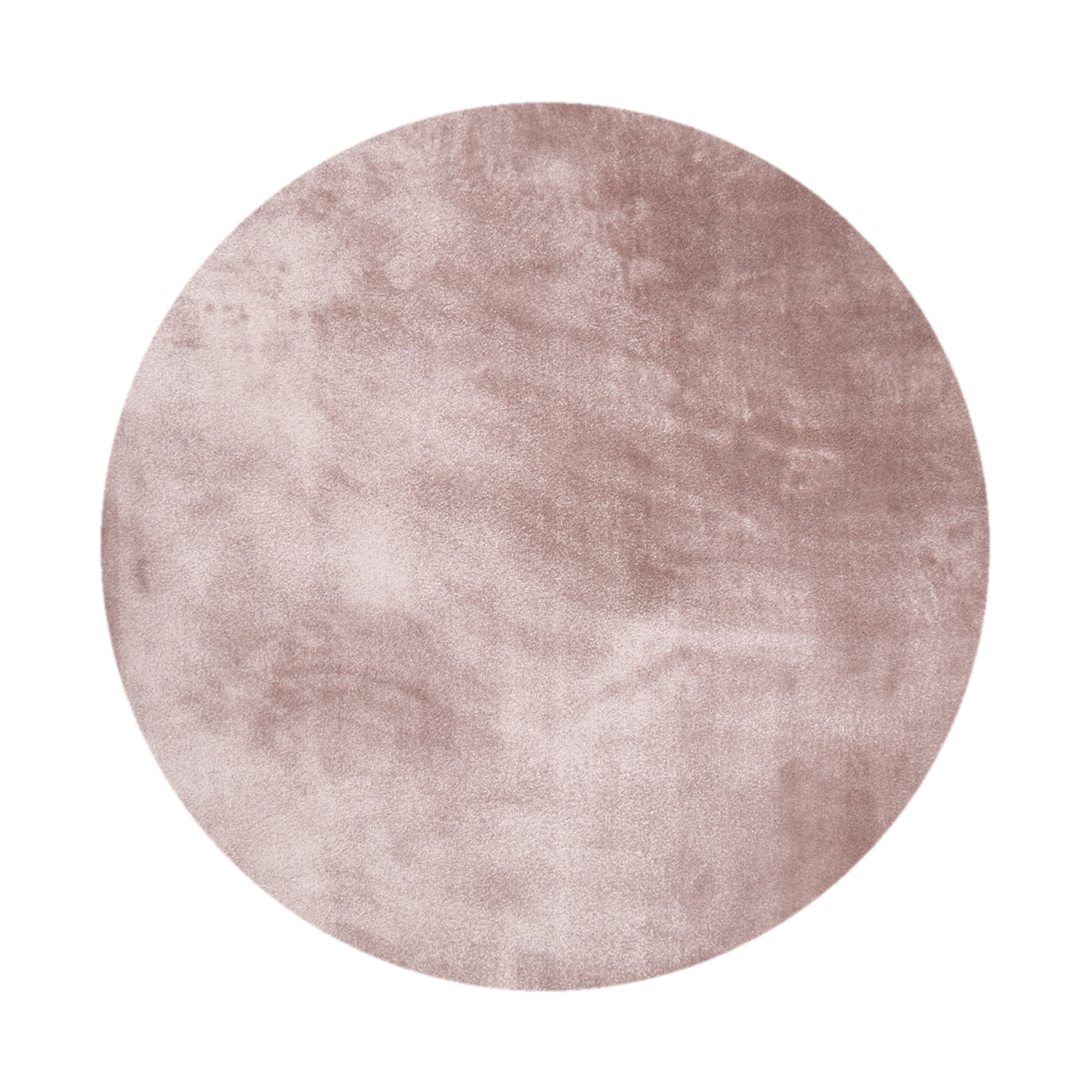 Waschbarer Viskose Teppich Rund - Vive Altrosa - sfeer