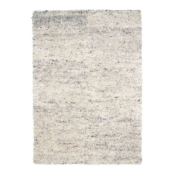 FRAAI | Home & Living Hochflor Wollteppich - Royal Creme/Grau