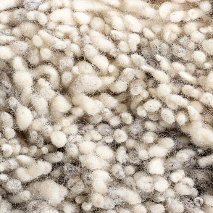 Hochflor Wollteppich - Royal Creme Grau