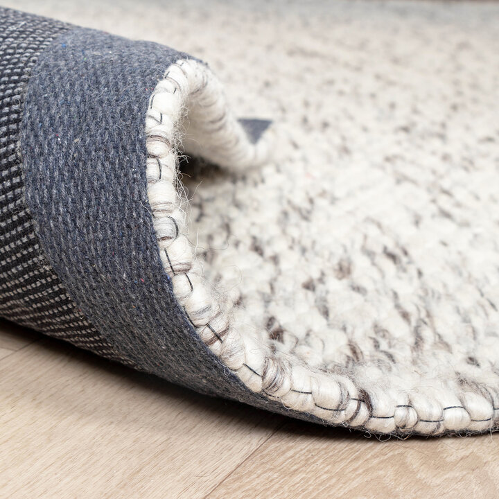 Wollteppich - Melange Creme Meliert