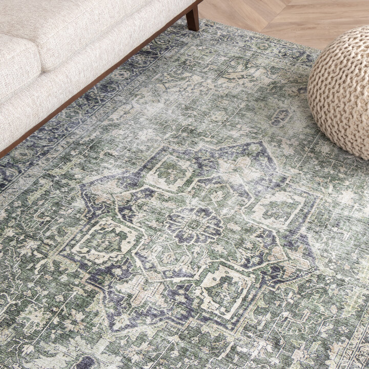 Teppich Vintage - Lugan Grün