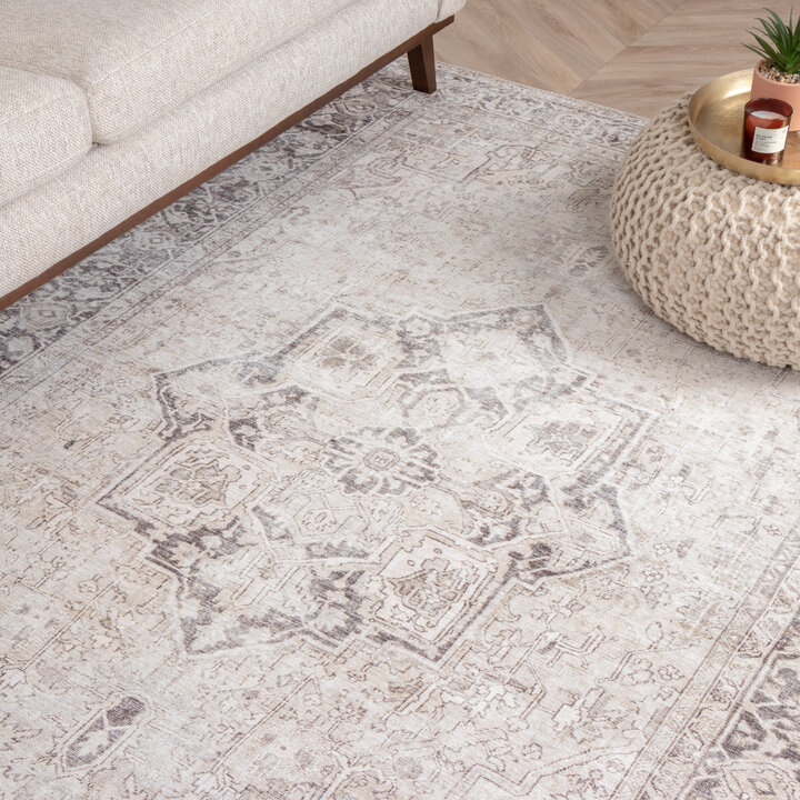 Teppich Vintage - Lugan Hellbraun