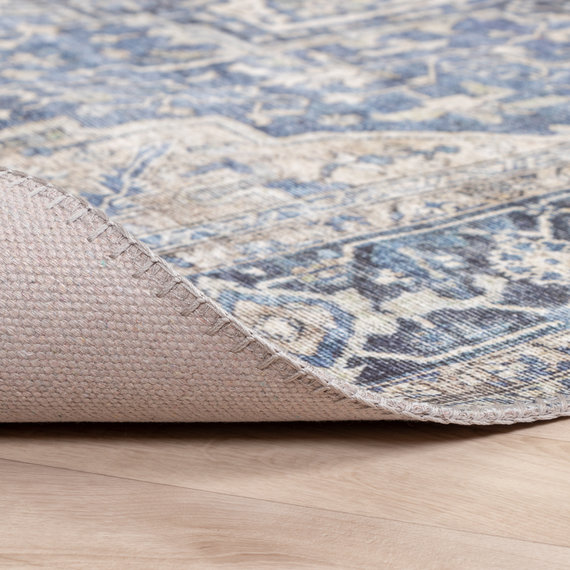 FRAAI | Home & Living Teppich Vintage - Lugan Taupe Blau