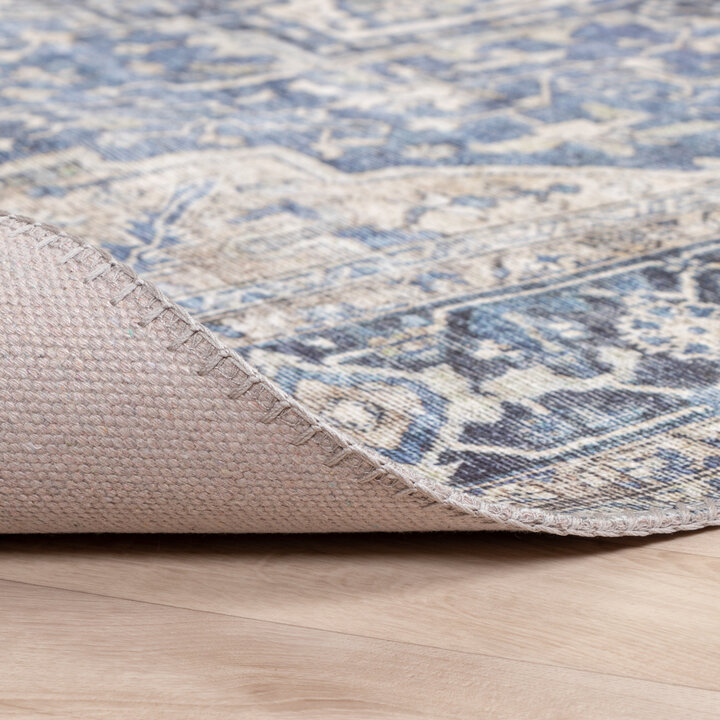 Teppich Vintage - Lugan Taupe Blau