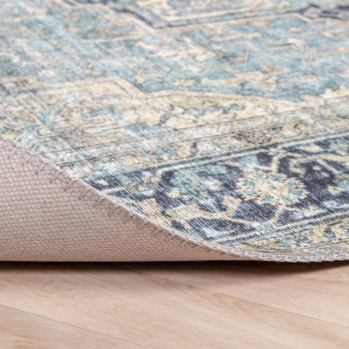 Teppich Vintage - Lugan Hellblau