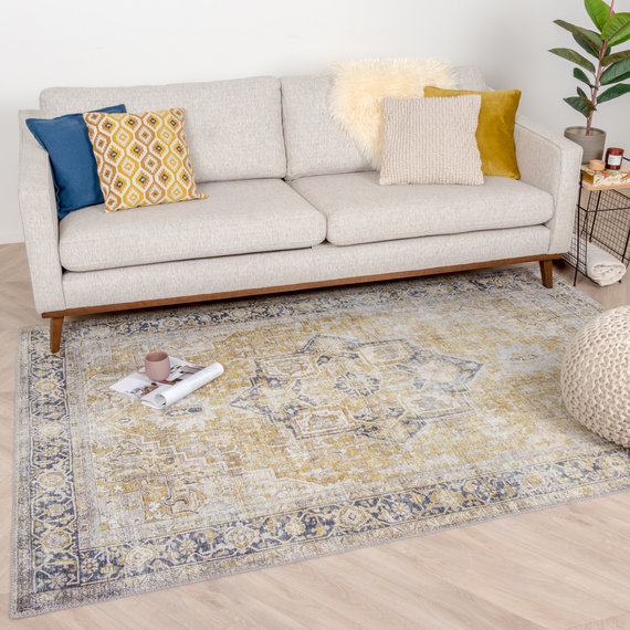 FRAAI | Home & Living Teppich Vintage - Lugan Gelb