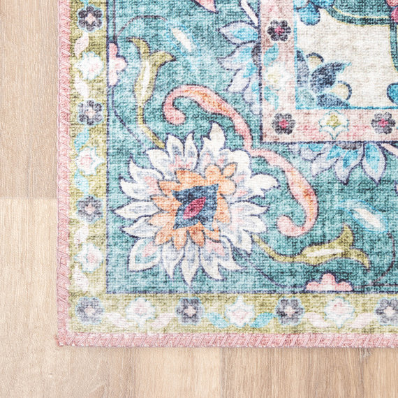 FRAAI | Home & Living Teppich Vintage - Lily Oriental Blau Rosa