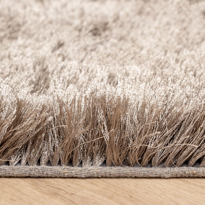 Hochflor Teppich - Glorious Silber Grau