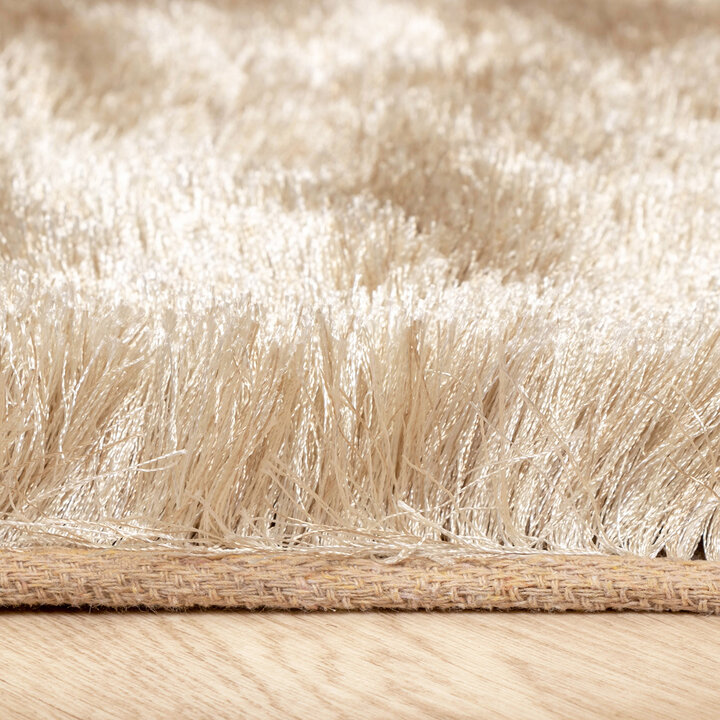 Hochflor Teppich - Glorious Champagner Creme