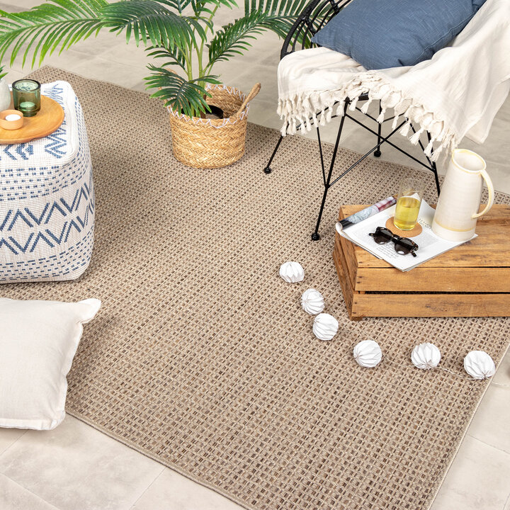 In- & Outdoor Jute Teppich - Fora Melange Natural