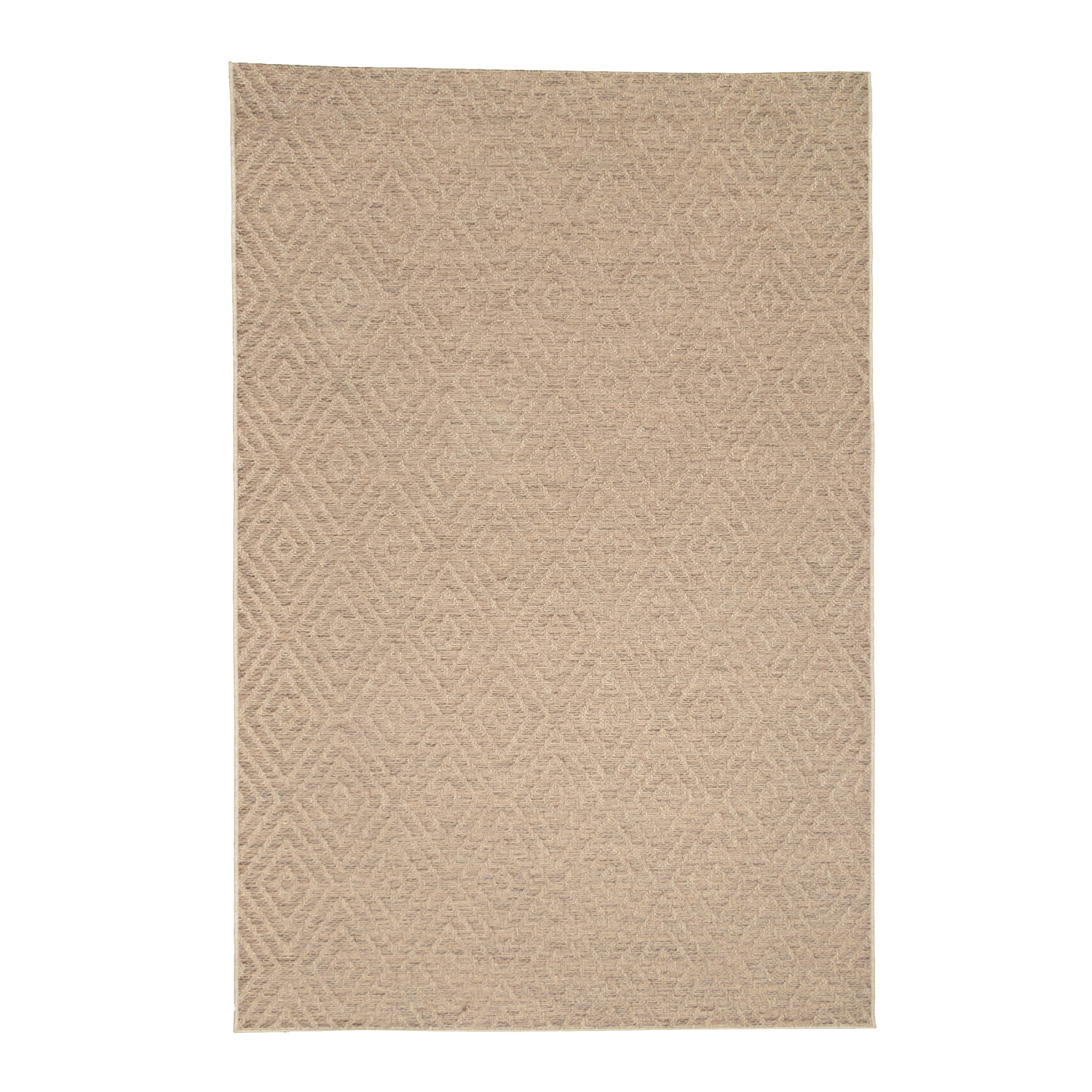 In- & Outdoor Jute Teppich - Fora Tile Natural - sfeer