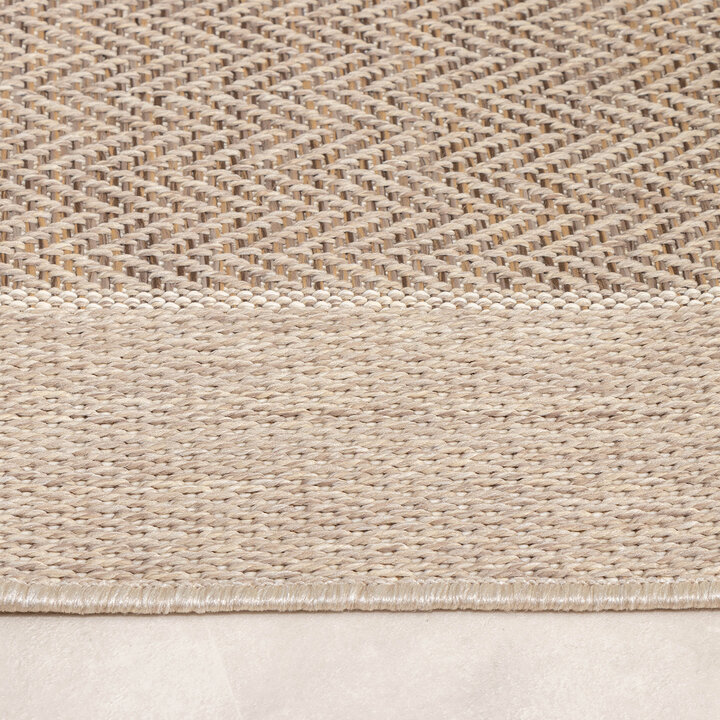 In- & Outdoor Jute Teppich - Fora Edge Natural