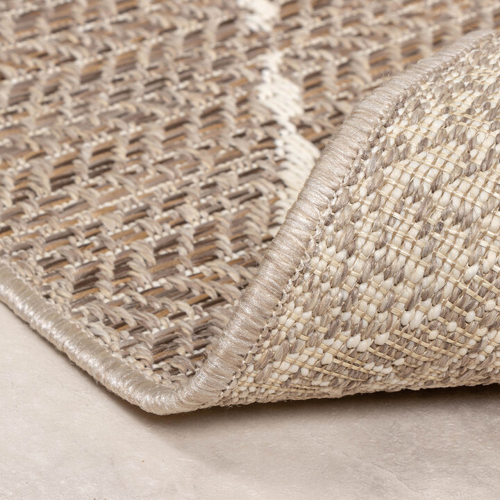 In- & Outdoor Jute Teppich - Fora Lines Natural