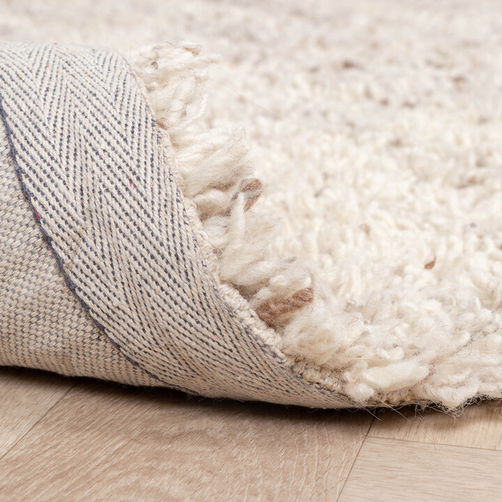 Hochflor Wollteppich - Royal Creme Meliert