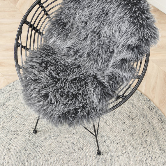 FRAAI | Home & Living Lammfell - Elly Dunkelgrau