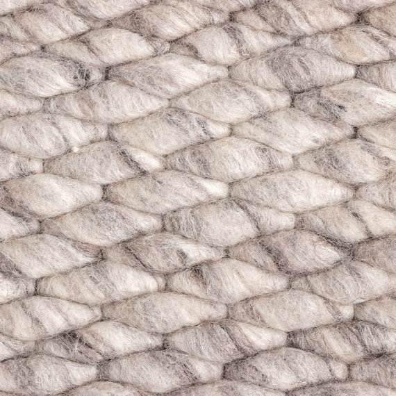 FRAAI | Home & Living Wollteppich - Brilliant Hellgrau
