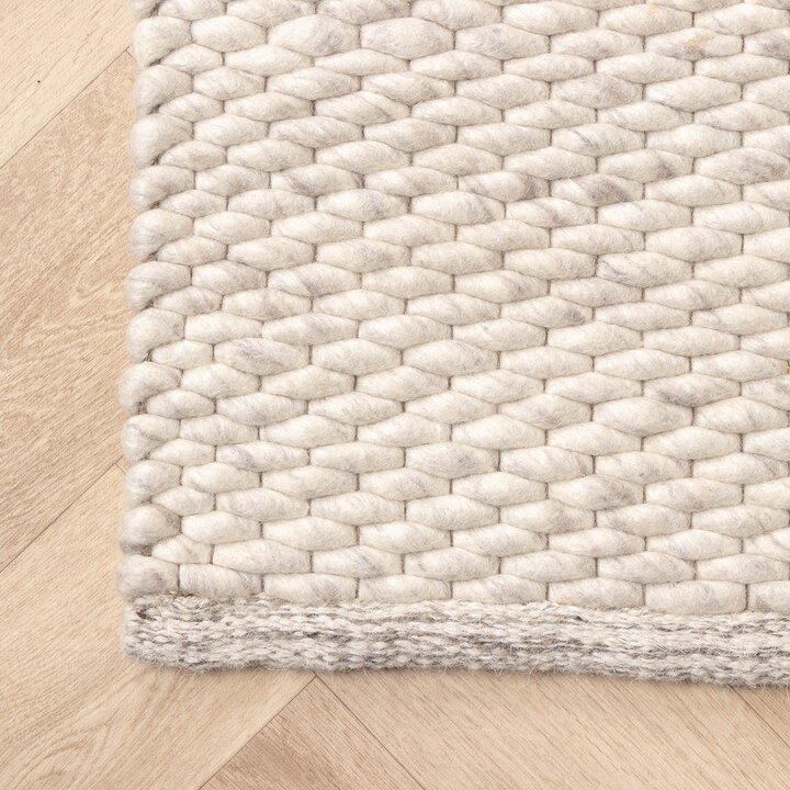 Wollteppich - Brilliant Creme Weiß