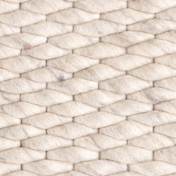 Wollteppich - Brilliant Creme Weiß