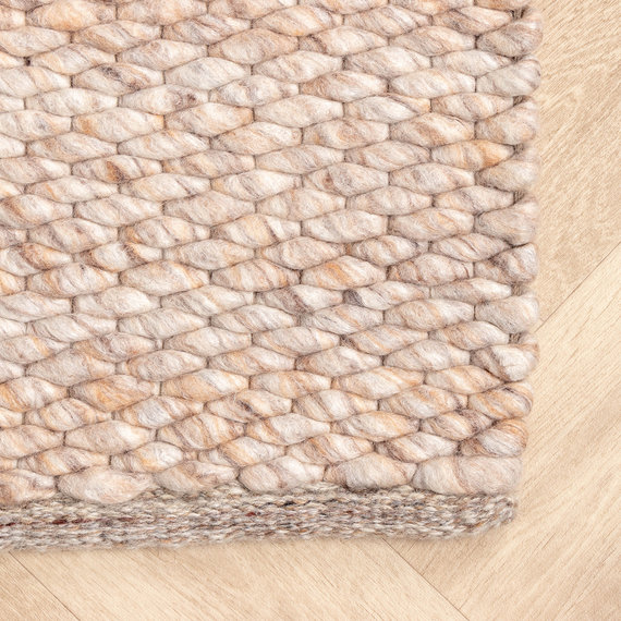 FRAAI | Home & Living Wollteppich - Brilliant Beige/Sand