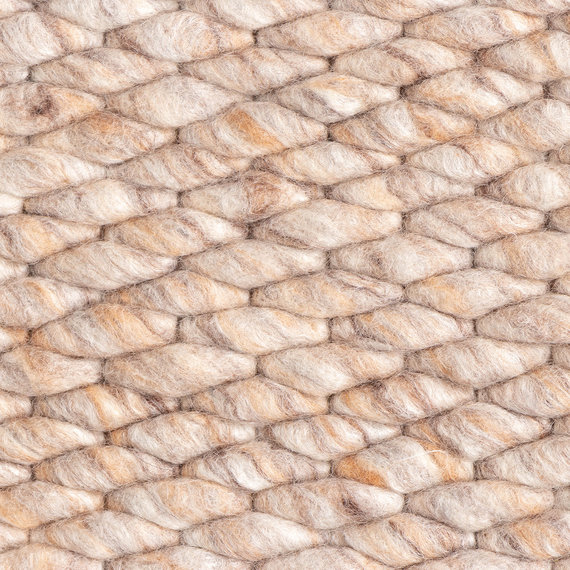 FRAAI | Home & Living Wollteppich - Brilliant Beige/Sand