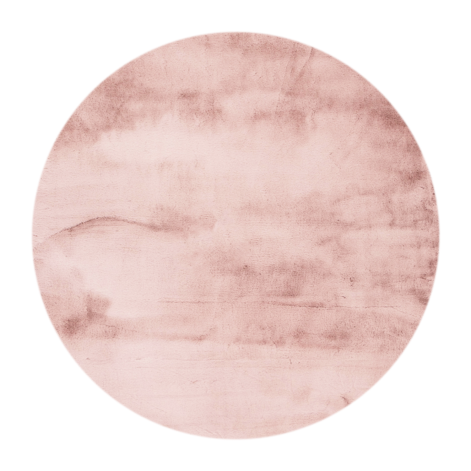 Hochflor Teppich Rund - Comfy Supreme Rosa - sfeer