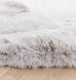 FRAAI | Home & Living Hochflor Teppich Rund - Comfy Grau