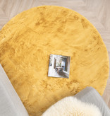 FRAAI | Home & Living Hochflor Teppich Rund - Comfy Gelb