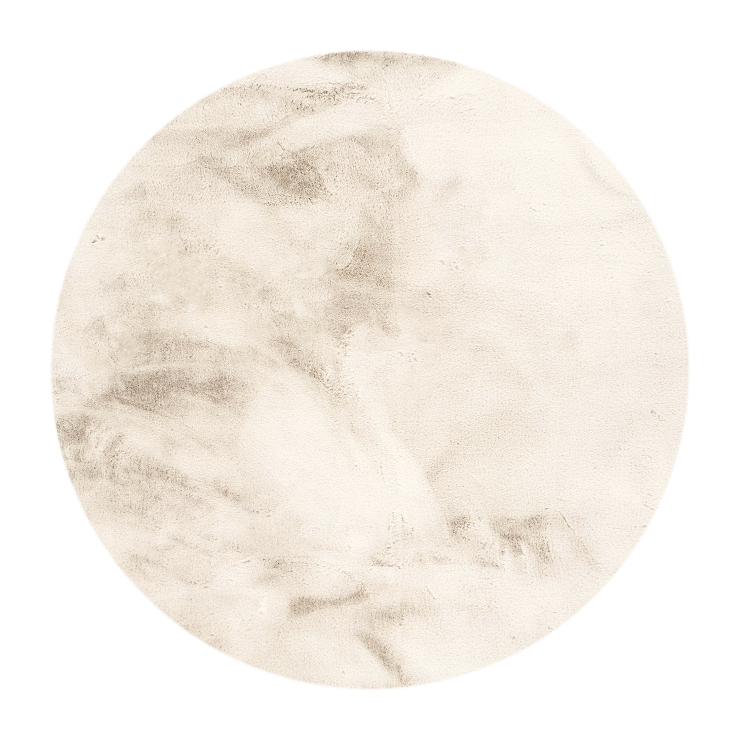 Hochflor Teppich Rund - Comfy Supreme Creme - sfeer