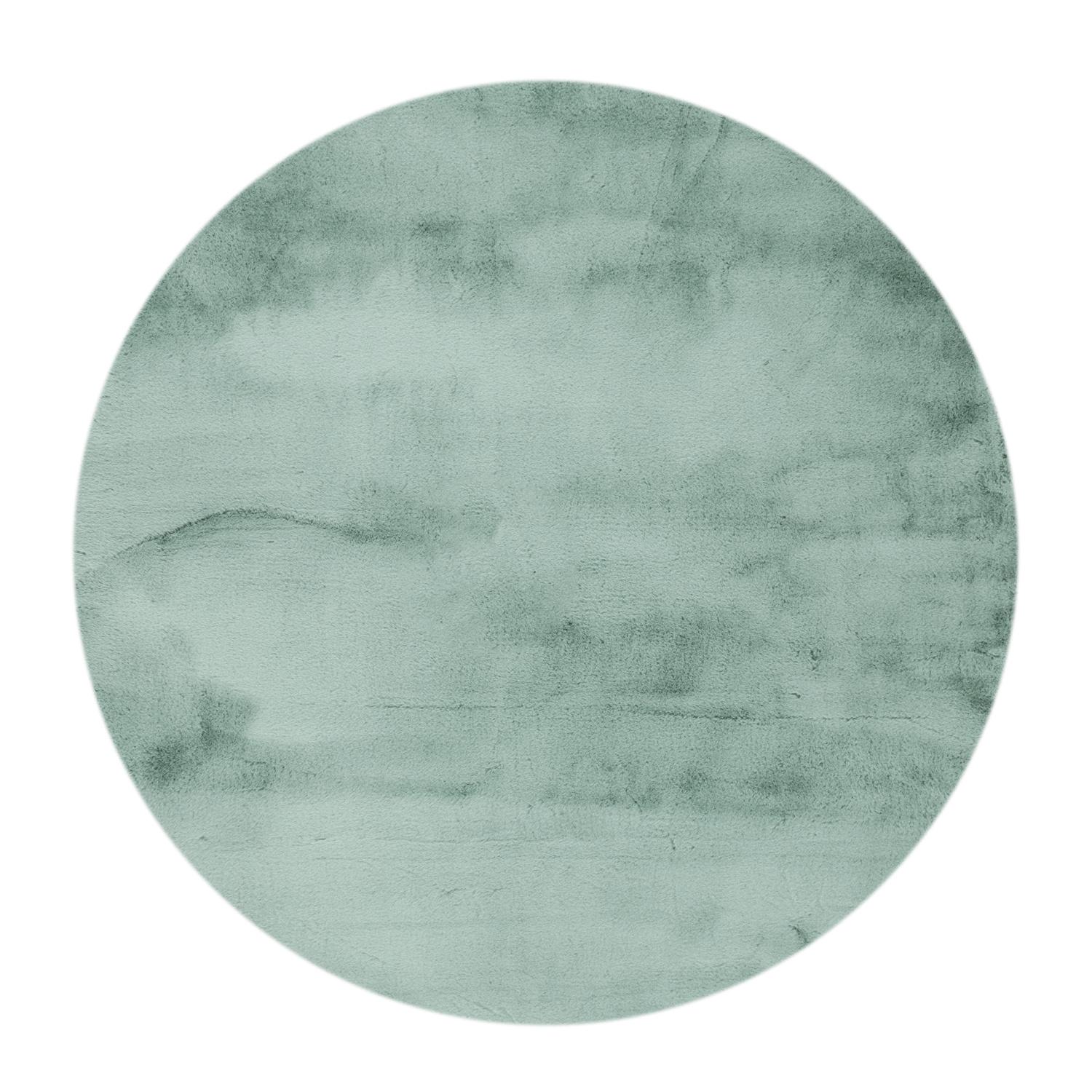 Hochflor Teppich Rund - Comfy Supreme Türkis - sfeer