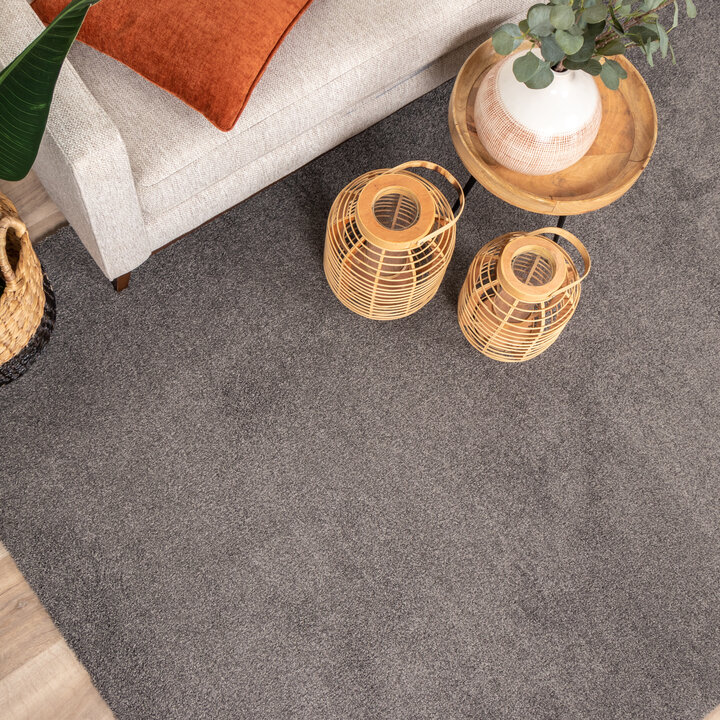 Waschbarer Teppich - Clean Dunkelgrau