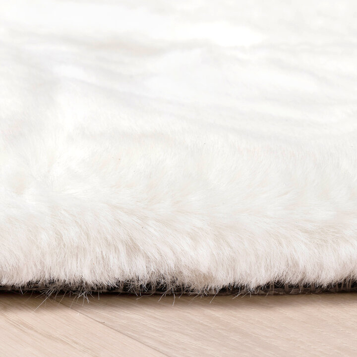 Hochflor Läufer - Comfy Supreme Weiß