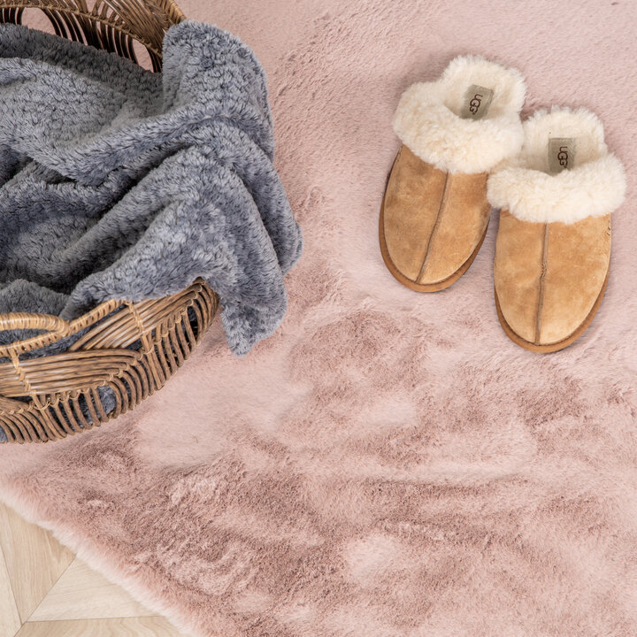 Hochflor Läufer - Comfy Supreme Rosa