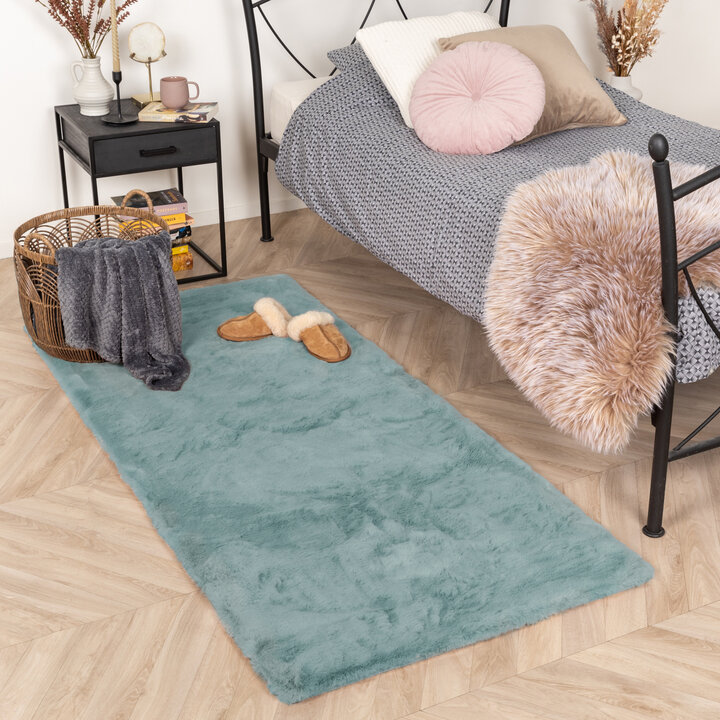 Türkis fluffy Comfy Läufer - Volero Herrlich - - Hochflor