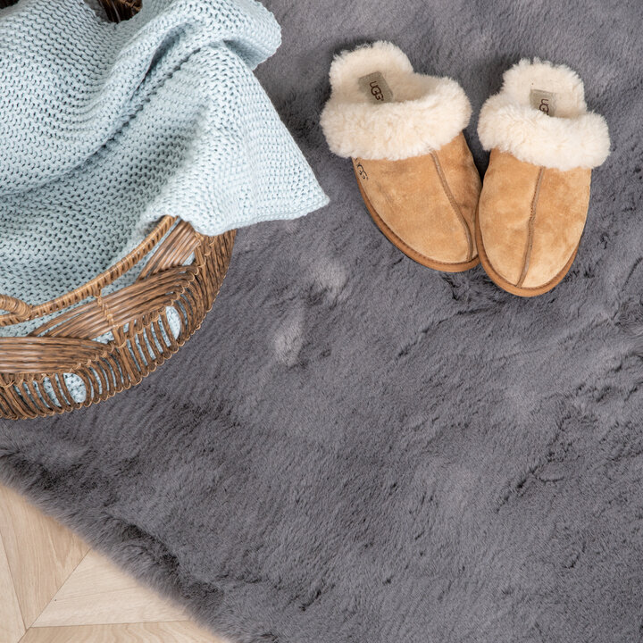 Hochflor Läufer - Comfy Supreme Anthrazit