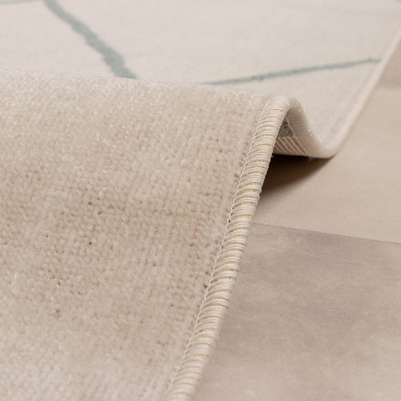 FRAAI | Home & Living Teppich Skandinavisch - Odin Lines Creme/Grün