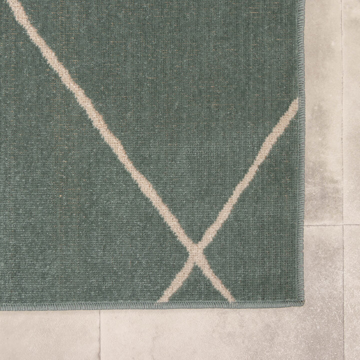 Teppich Skandinavisch - Odin Lines Grün