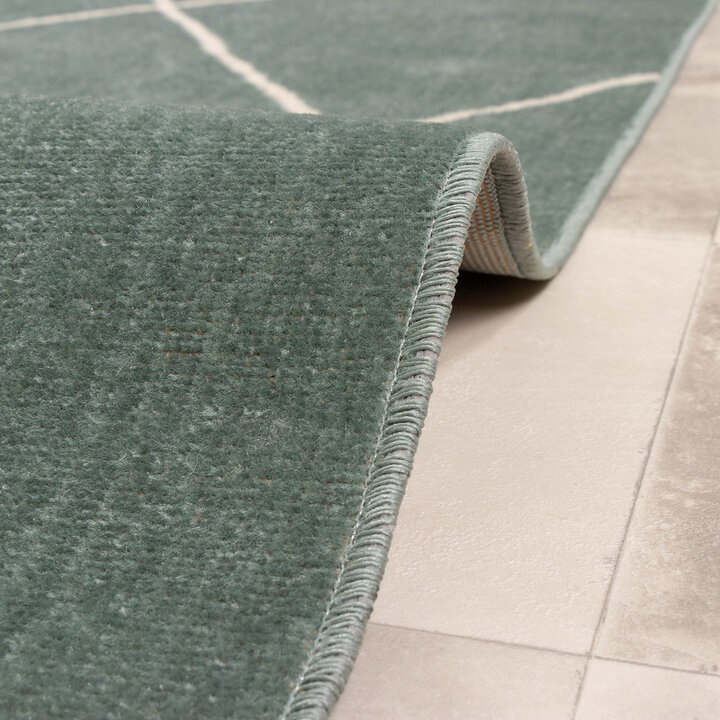 Teppich Skandinavisch - Odin Lines Grün