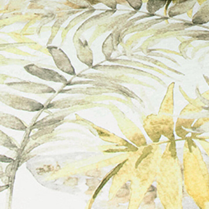 Boho Teppich Rund - Palmier Blätter Naturel