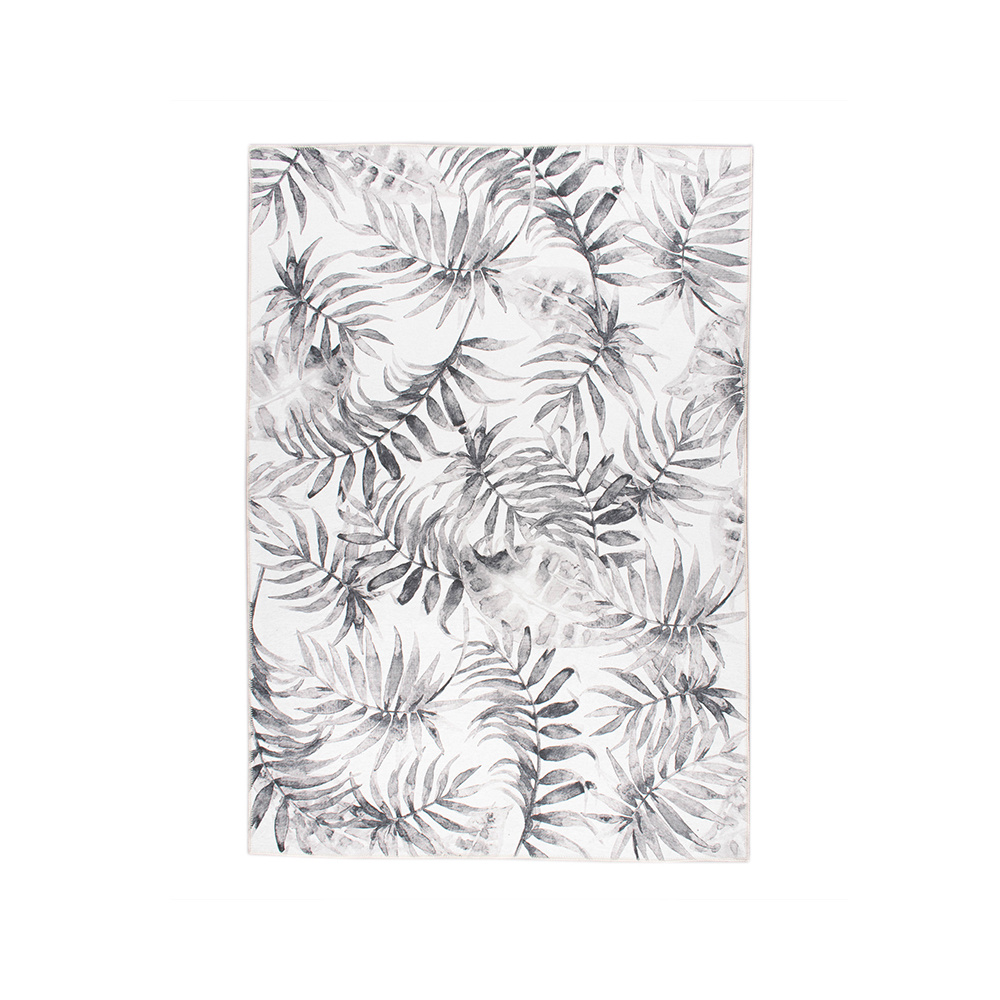 Boho Teppich - Palmier Blätter Grau - sfeer