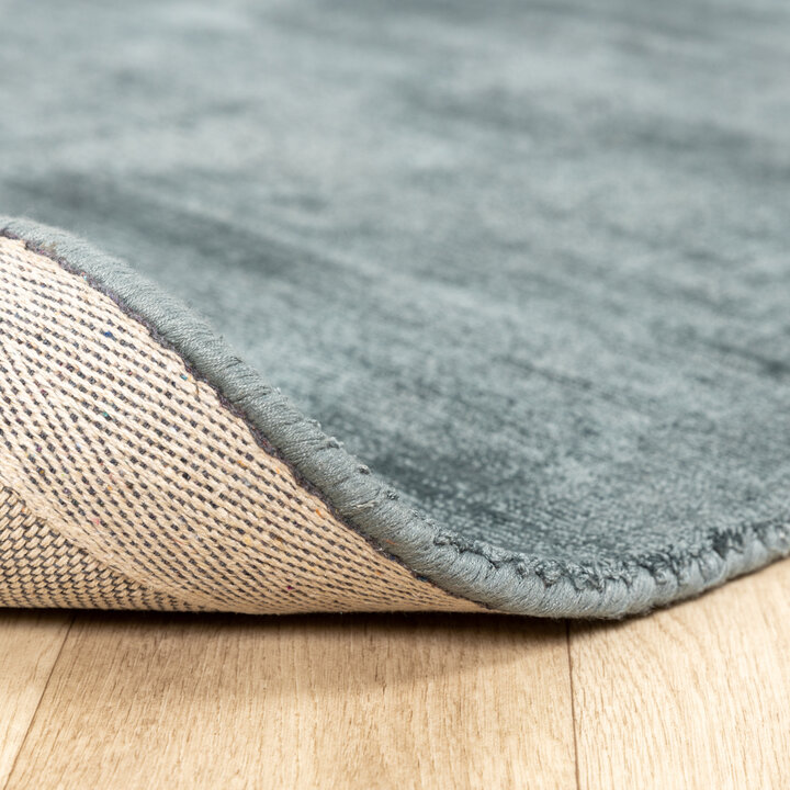 Viskose Teppich Rund - Pearl Türkis