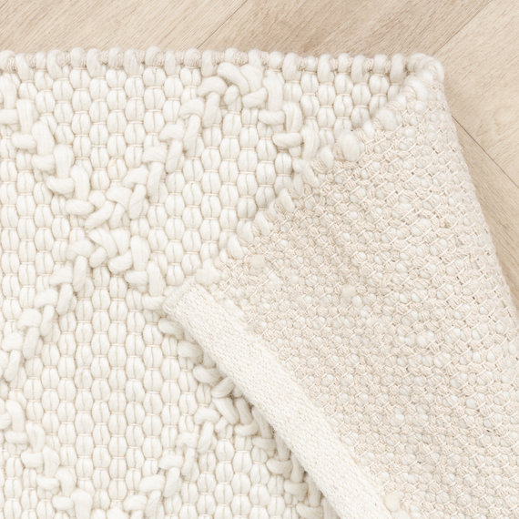 FRAAI | Home & Living Wollteppich - Knit Creme