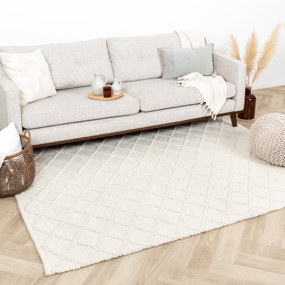 FRAAI | Home & Living Wollteppich - Knit Creme