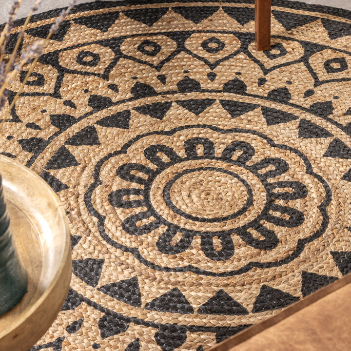 Jute Teppich Rund - Henna Ayda Natur