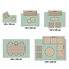 In- & Outdoor Teppich Rund - Summer Arch Grau - thumbnail 5