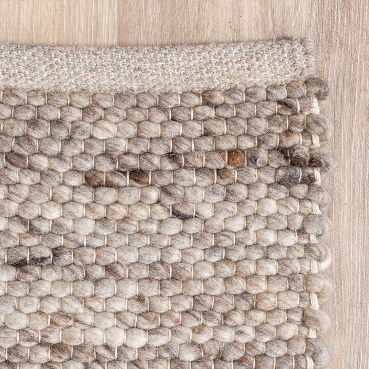 Wollteppich - Feline Braun Meliert